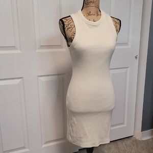 Skims Cream Sleeveless Dress Nwt